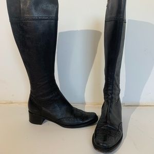 Margaret Howell Black Leather Tall Boots S-6.5US